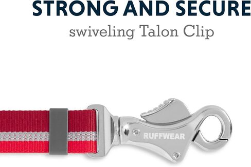 Ruffwear، مقود Crag Dog (المقود Slackline سابقًا)، مقود عاكس وقابل للتعديل يمكن حمله يدويًا أو يمكن ارتداؤه على الخصر، رمادي جرانيت in Kuwait