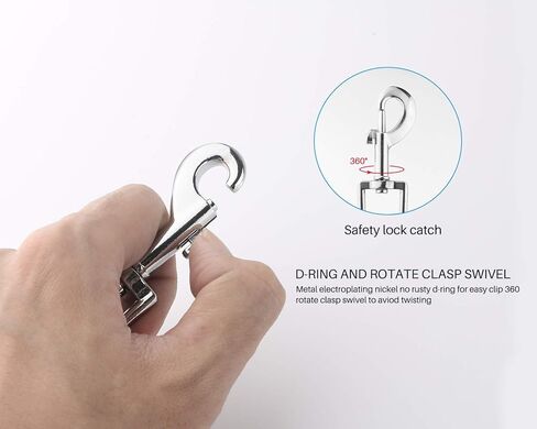 10/20Pcs Snap Hooks Heavy Duty 2.75"x0.83" Swivel Snap Hooks with Spring Pet Buckle Multipurpose Dog Leashes Key Chain for Linking Pet Leash & Collar (10PCS) in Kuwait