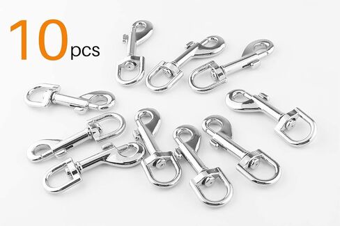 10/20Pcs Snap Hooks Heavy Duty 2.75"x0.83" Swivel Snap Hooks with Spring Pet Buckle Multipurpose Dog Leashes Key Chain for Linking Pet Leash & Collar (10PCS) in Kuwait