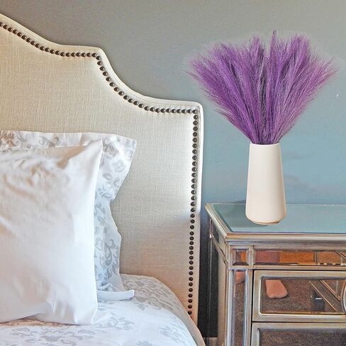 Mandy's 20pcs Orange Silk Pampas Grass Artificial Flowers 18" for Mother's Day Home Kitchen Wedding Decorations Wedding Floral Arrangement （Vase not Include） in Kuwait