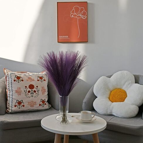 Mandy's 20pcs Orange Silk Pampas Grass Artificial Flowers 18" for Mother's Day Home Kitchen Wedding Decorations Wedding Floral Arrangement （Vase not Include） in Kuwait