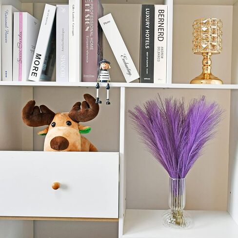 Mandy's 20pcs Orange Silk Pampas Grass Artificial Flowers 18" for Mother's Day Home Kitchen Wedding Decorations Wedding Floral Arrangement （Vase not Include） in Kuwait