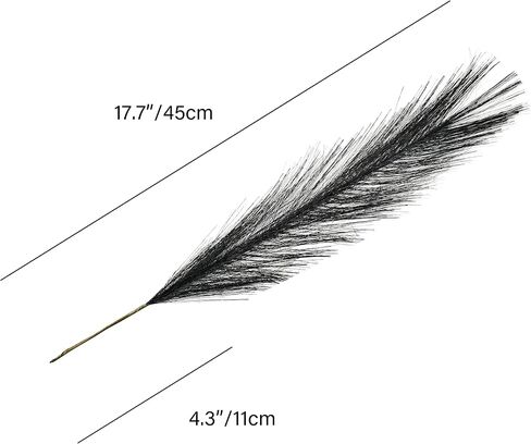 Mandy's 20pcs Orange Silk Pampas Grass Artificial Flowers 18" for Mother's Day Home Kitchen Wedding Decorations Wedding Floral Arrangement （Vase not Include） in Kuwait