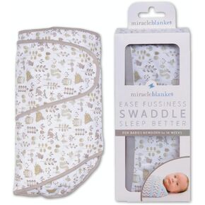 Swaddle Wrap, Baby Swaddle for Newborns, Solid Heather Gray | Soft Swaddle Blanket Featuring Miracle Blanket’s Signature Easy, Secure Wrap Design for Newborns and Infants in Saudi Arabia