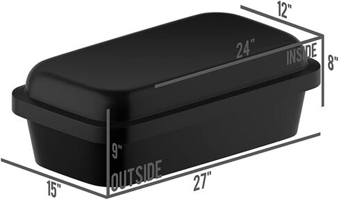 Pet Memory Shop Caring Series Pet Casket| Pet Burial Box for Dogs, Cats, and Animals | Provides Dignified, Loving Pet Memorial| Safe and Durable | Ideal as Pet Loss Gift - (Large, Black) in Saudi Arabia