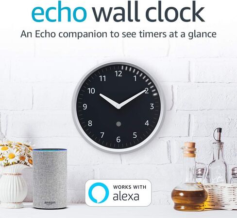 تتطلب ساعة الحائط Echo - رؤية الموقتات في لمحة - جهاز Echo متوافق in Saudi Arabia