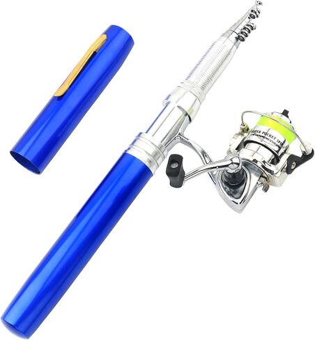 Lixada Fishing Rod Reel Combo Mini Pen Fishing Pole Kit Telescopic Fishing Rod Spinning Reel Combo Kit in Saudi Arabia