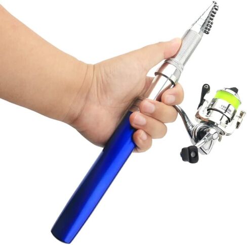 Lixada Fishing Rod Reel Combo Mini Pen Fishing Pole Kit Telescopic Fishing Rod Spinning Reel Combo Kit in Saudi Arabia