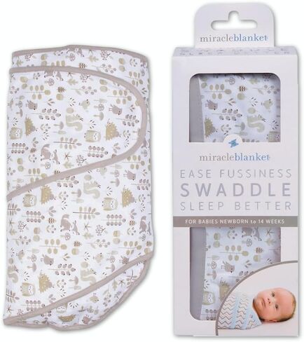 Swaddle Wrap, Baby Swaddle for Newborns, Solid Heather Gray | Soft Swaddle Blanket Featuring Miracle Blanket’s Signature Easy, Secure Wrap Design for Newborns and Infants in Saudi Arabia