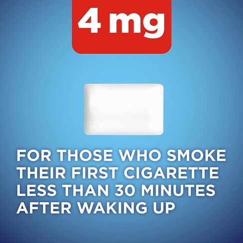 علكة أمازون بيسك كير نيكوتين بولاكريلكس المغلفة، 4 مجم (نيكوتين)، نكهة النعناع المثلج، مساعد التوقف عن التدخين، 20 قطعة in Kuwait