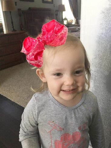 دي اي دي مشابك شعر لامعة 6 انش بالوان قوس قزح من 18 قطعة، مشابك شعر كبيرة مزينة بالترتر على شكل تمساح، اكسسوارات شعر للفتيات الصغيرات والاطفال الصغار in Kuwait