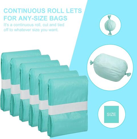 أكياس إعادة تعبئة سطل الحفاضات من سلسلة 330 متوافقة مع نظام حفاضات البالغين من سلسلة جانيبيل أكورد 330، باللون الأخضر، معطرة بشكل خفيف، 6 عبوات in Kuwait