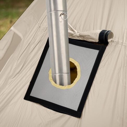 موقد التخييم للخيام الساخنة، لاما 304 موقد حرق الخشب الفولاذ المقاوم للصدأ مع أنابيب مدخنة الجدار المقاوم للصدأ للخيام والمأوى، موقد محمول في الهواء الطلق للتخييم والتدفئة والطهي in Kuwait