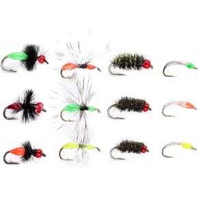Goture Fly Fishing Flies Trout Flies Fly Fishing Lure Nymph Streamer Minnow Shrimp Flies for Fly Fishing