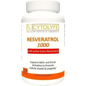 Resveratrol 1000mg Trans-Resveratrol + Quercetin Sirtuin Activator NAD+ Booster 120 Capsules 2 Month Supply in Saudi Arabia