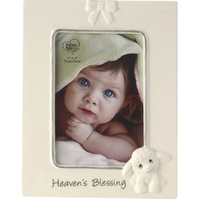 Precious Moments Heaven's Blessings Ceramic Lamb Photo Frame, Beige in Saudi Arabia