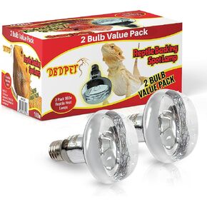 مصباح تشمس الزواحف DBDPet بقدرة 100 وات - عبوة اقتصادية مكونة من قطعتين - ضوء حراري مثالي للزواحف للتنين الملتحي والحرباء والإغوانا والأوروماستيكس والمزيد in Kuwait