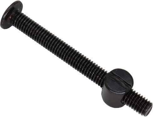 cSeao 10-Pack M6 70mm أسود المقبس غطاء مسامير برميل المكسرات مجموعة للأثاث كراسي سرير الطفل سرير الطفل in Kuwait