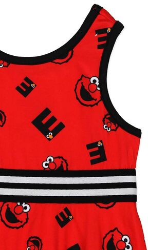 Isaac Mizrahi Loves Sesame Street Elmo Baby Toddler Fit and Flare Soft Dress in Saudi Arabia