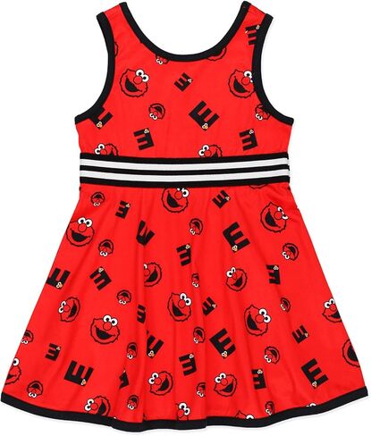 Isaac Mizrahi Loves Sesame Street Elmo Baby Toddler Fit and Flare Soft Dress in Saudi Arabia