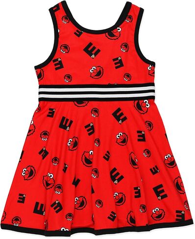 Isaac Mizrahi Loves Sesame Street Elmo Baby Toddler Fit and Flare Soft Dress in Saudi Arabia