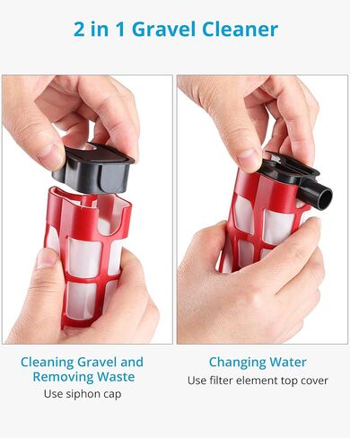 منظف الحصى الاوتوماتيكي من نيكرو، منظف حوض السمك الكهربائي، مستخرج الحمأة 2 في 1 للخزانات المتوسطة والكبيرة in Kuwait