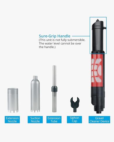 منظف الحصى الاوتوماتيكي من نيكرو، منظف حوض السمك الكهربائي، مستخرج الحمأة 2 في 1 للخزانات المتوسطة والكبيرة in Kuwait