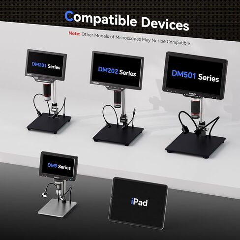 توملوف حامل مجهر رقمي بذراع مرن AM03، احدث حامل ناتئ، ذراع تعليق مرن مطور مع مشبك مجهر للحام DM9 DM201 DM202 DM501 in Kuwait