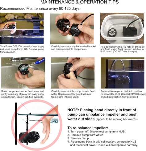 CURRENT USA eFlux Accessory Wave Flow Pump 2100 GPH | Ultra Quiet, Compact Size, Compatible with Loop | Water Pump for Aquarium Fish Tank for Saltwater Reef Marine & Freshwater Aquariums (6006) in Saudi Arabia