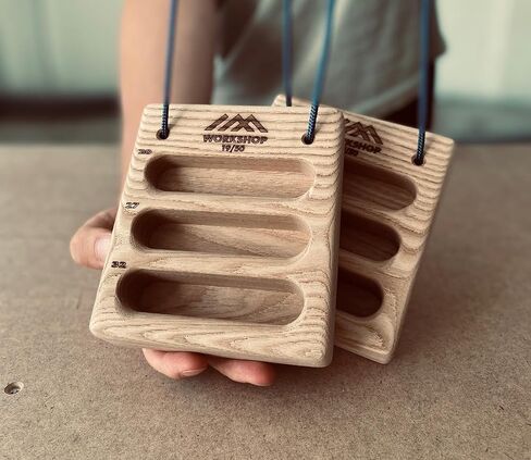 Workshop 19/50 GripGo Board | Double Compact and Portable Climbing Training Hangboard Fingerboard | GoBoard | Equipment for Fingers and Grip Strength in Saudi Arabia