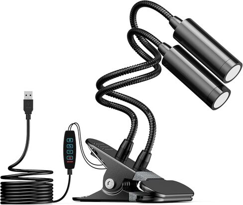 مصابيح مساعدة مجهر Elikliv Gooseneck متوافقة مع جميع المجاهر الرقمية، مرنة 360 درجة و10 مستويات سطوع قابلة للتعديل in Kuwait