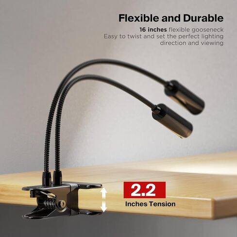 مصابيح مساعدة مجهر Elikliv Gooseneck متوافقة مع جميع المجاهر الرقمية، مرنة 360 درجة و10 مستويات سطوع قابلة للتعديل in Kuwait