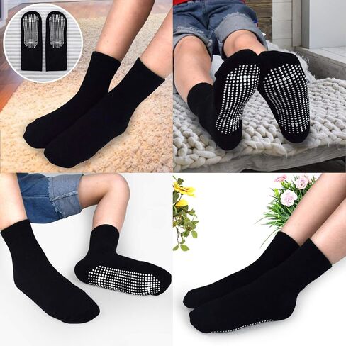 HYCLES Toddler Grip Socks, Non Slip Kid Socks Floor Skid Sock with Gripper for 1-10T Boy Girl 6-12 Months Baby in Saudi Arabia