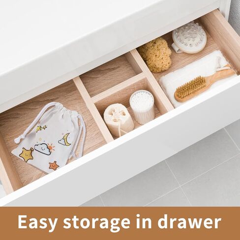 مجموعة فرش ومشط لشعر الاطفال من ساميبوتيكو مكونة من 4 قطع مع فرش بمقبض خشبي ومشط ومرآة وشعيرات ماعز طبيعية رائعة لحديثي الولادة والاطفال الصغار وحفلات استقبال المولود والاستخدام اليومي (خشب صلب) in Kuwait