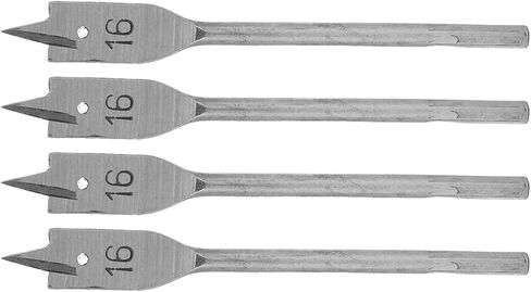 4Pcs Flat Wood Drill Bits Hole Opener High Carbon Steel DIY Drilling Tools Set 16mm Woodworking Three-Point Drill Hole Opener Hand Tools Hardware,Hole Saw in Saudi Arabia