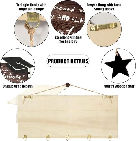 Ptyfavor 2023 هدايا التخرج لها - إطار صورة صديق التخرج عرض معلق مع سلسلة أضواء لتزيين حفلات التخرج من المدرسة الثانوية in Kuwait