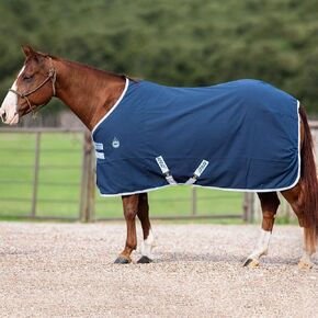 Horseware Ireland Amigo Stable Sheet X Sur Poly Navy/Silver 81_6'9" in Kuwait