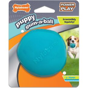 Nylabone Power Play Puppy Gum-a-Ball, Puppy Ball - Interactive Puppy Enrichment Toys - Puppy Must Haves (1 Count) in Kuwait