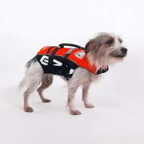 EzyDog Micro Doggy Flotation Device (DFD) for Small Dogs - Premium Adjustable Life Jacket Vest for Dogs Under 15 Pounds - Durable Grab Handle and Reflective Trim for Safety (XX-Small, Red) in Saudi Arabia