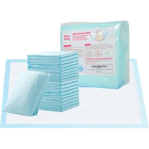 Nihao Honey Disposable Changing Pads for Baby, 20 Pack Portable Diaper Changing Pad Liner, Baby Changing Pad Nursing Pads Waterproof (Blue, 13x18 Inch)
