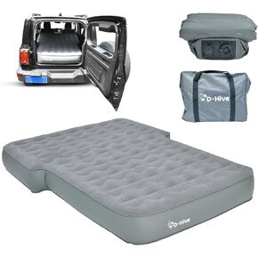 Full Size SUV Air Mattress, Easy to Install with Built-In Pump, Quick Inflation, Anti-Deflate, Fits 2 People, Green