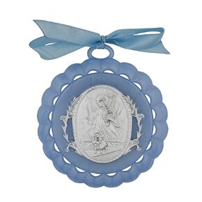 Guardian Angel Crib Medal (Blue)
