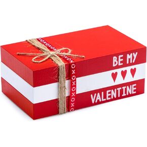 كتب زخرفية خشبية لعيد الحب من JOYIN، بما في ذلك شريط الحبال، مجموعة من 3 كتب مكدسة من Sweet Home، كتب خشبية مزخرفة لحفلات الزفاف والزوجة والصديقة، أو الرف، أو طاولة القهوة، أو رف أو صينية in Kuwait