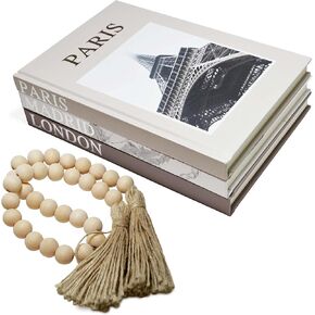 DESCRIBEE Set of 3-decorative books for home decor-faux books for decoration-book decorations-book decor for coffee table-decoration books-book decorations for living room-decor books for shelves in Saudi Arabia