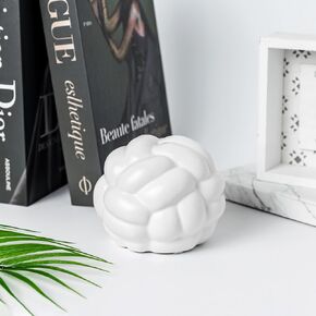 ديكور عقدة فضية من EdensDECOR، ديكور ربط كتب طاولة القهوة، جمالية ديكور الرف، ديكور رف الكتب، كائنات زخرفية، لمسات ديكور المنزل الحديثة على سطح الطاولة، طاولة المدخل (5x4inc)