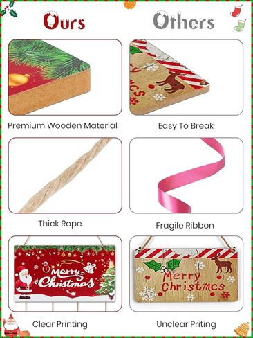 حامل بطاقة عيد الميلاد Lanstics عيد الميلاد حامل صور خشبي مع 30 مقطع عيد الميلاد الجدار شنقا حامل الصور بطاقة عيد الميلاد عرض لوحة صورة معلقة DIY بها بنفسك الحرف غرفة نوم ديكور جدار الطرف in Kuwait