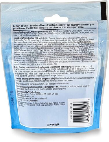 كايتي يو رقائق للحيوانات الصغيرة - الفراولة، 3.5 أوقية in Kuwait