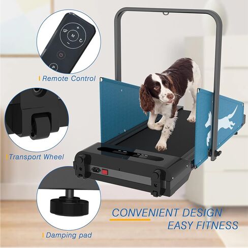 Lifeand Dog Treadmill Small Dogs - Dog Treadmill for Medium Dogs - Dog Pacer Treadmill for Healthy & Fit Pets - Dog Treadmill Run Walk, Black in Kuwait