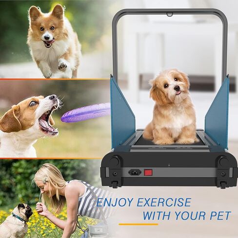 Lifeand Dog Treadmill Small Dogs - Dog Treadmill for Medium Dogs - Dog Pacer Treadmill for Healthy & Fit Pets - Dog Treadmill Run Walk, Black in Kuwait