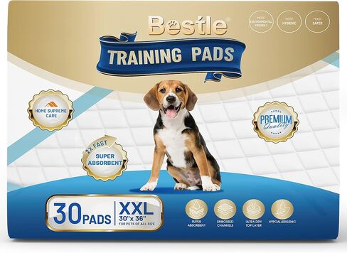 BESTLE Extra Large Pet Training and Puppy Pads Pee Pads for Dogs 30"x36" Super Absorbent & Leak-Proof, 30 Count in Kuwait